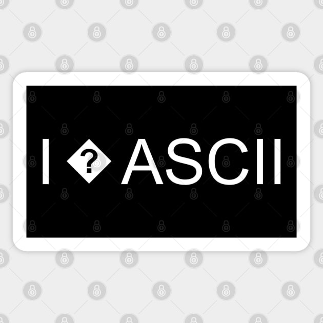 Do you love ASCII? Sticker by codeWhisperer